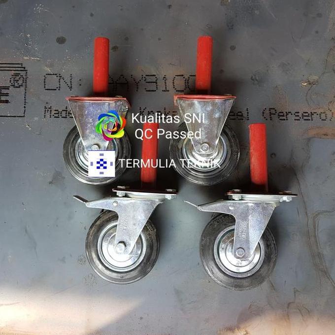 Roda Scaffolding 1 Set, Steger, Perancah, Stager, Castor