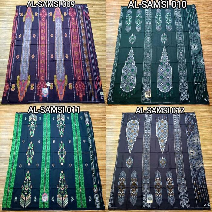 (Termurah) Sarung Al-Samsi Motif Mix Black Series, Sarung Al Samsi Exclusive Bestseller
