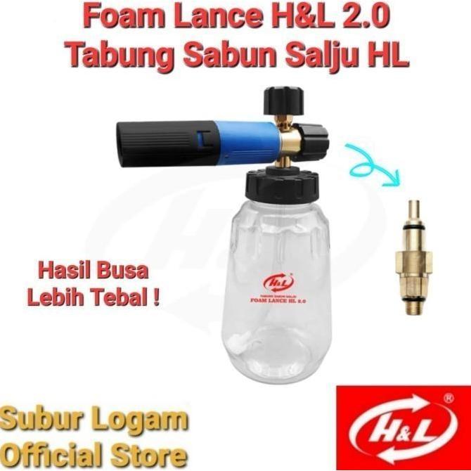 Foam Lance H&L 2.0 Untuk Mollar Q8 Tabung Botol Sabun Salju Snow Wash