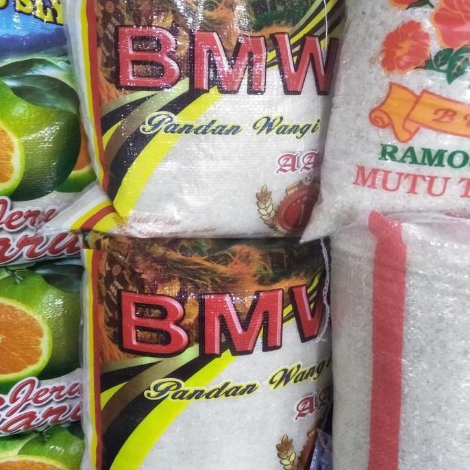 Beras Pandan Wangi Cap BMW 5KG/6Liter Pengiriman Instant Saja