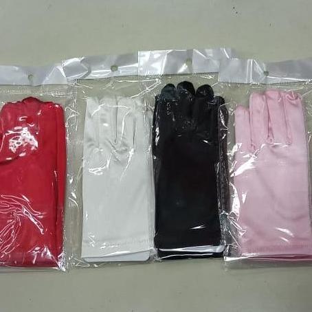 Sarung Tangan Anak Pendek Satin Polos