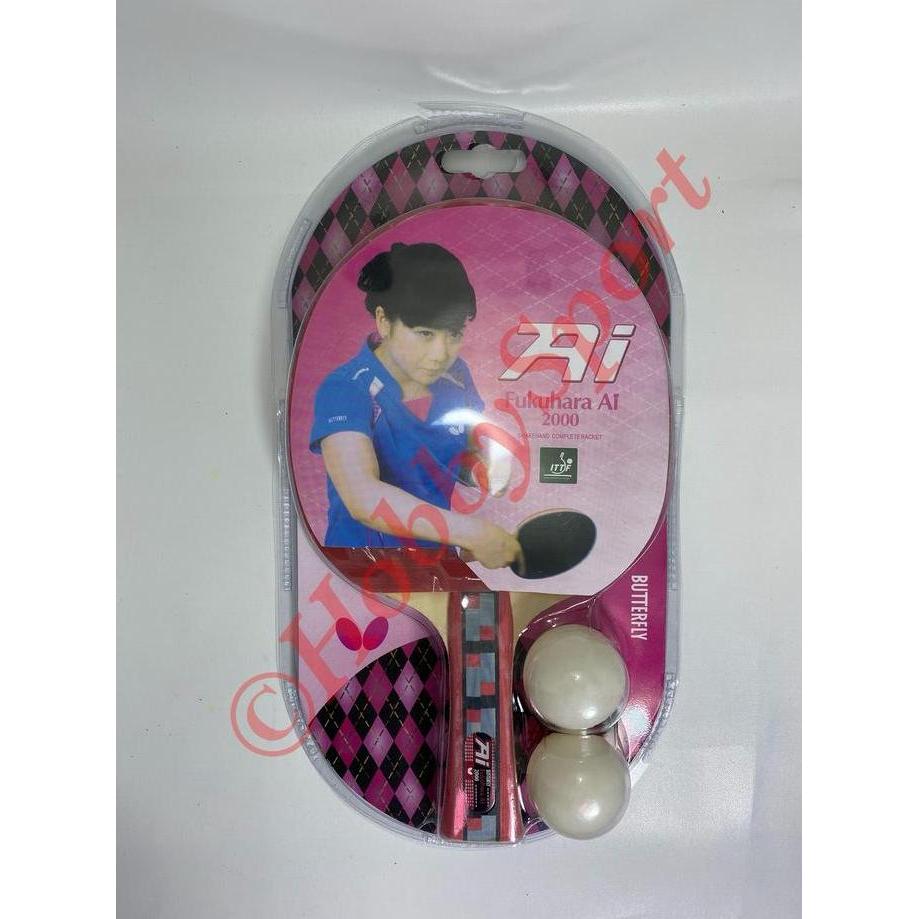 TERMURAH - Bat Bet Bad Pingpong Butterfly Fukuhara Ai 2000 Tenis Meja ITTF Ok