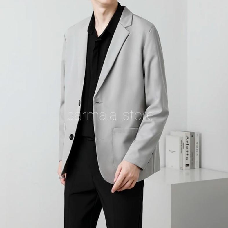 Discount Blazer Pria Casual Full Puring - Jas Blazer Pria Santai