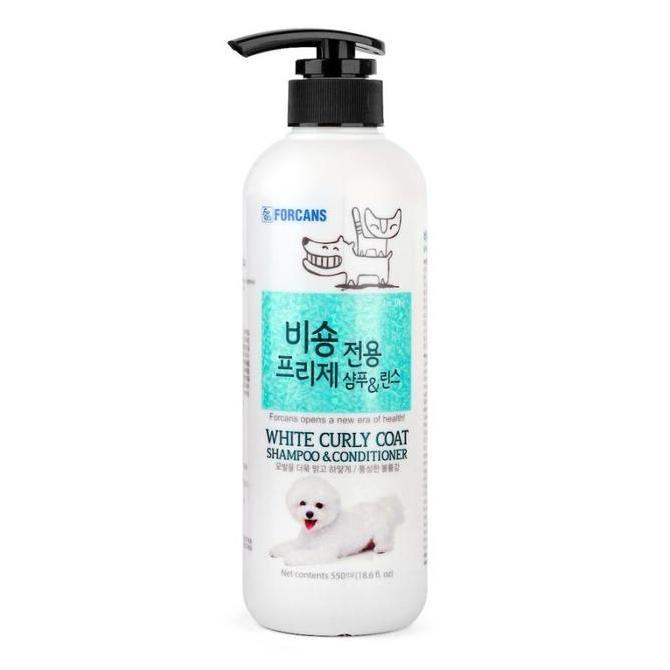 HARGA DISC - shampo anjing bulu putih poodle & bichon Forcan white curly coat