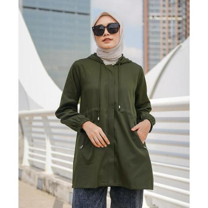 Momi- Geulis.Id Jaket Parka Basic Color / Jaket Wanita