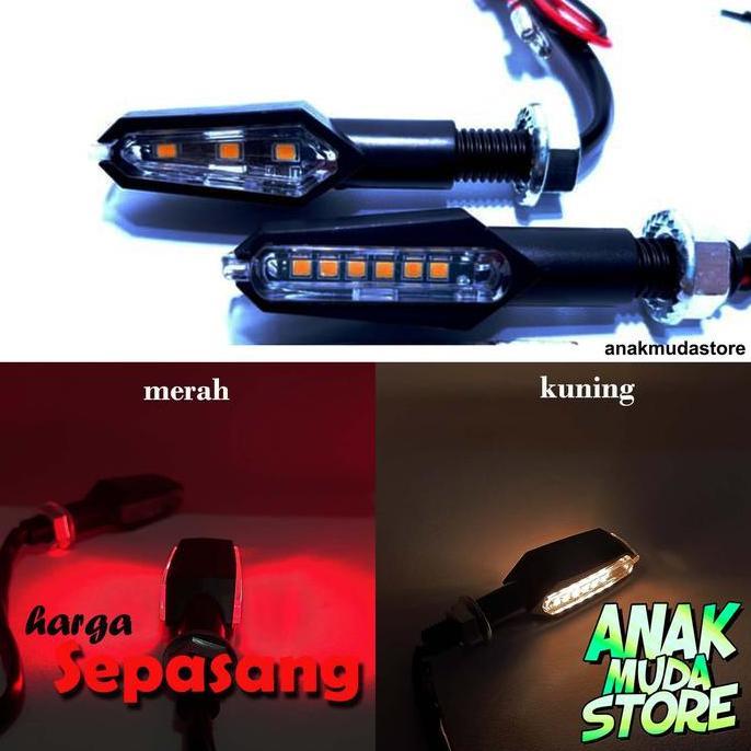 Promo Lampu Sein Sen Led 2 Sisi New Mini Vixion Old Megapro Cb150 Nvl Klx Cod