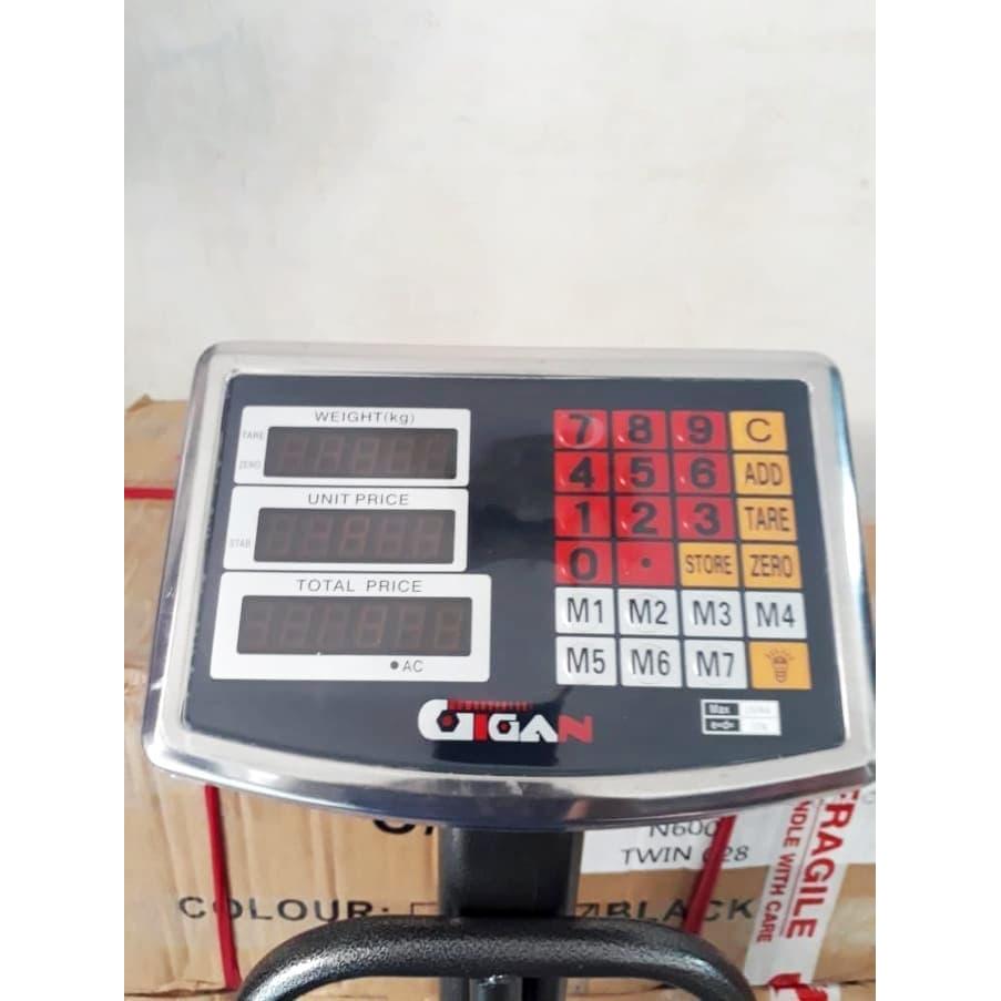 Timbangan Duduk Digital 150kg Gigan 2 Layar Timbangan Lantai