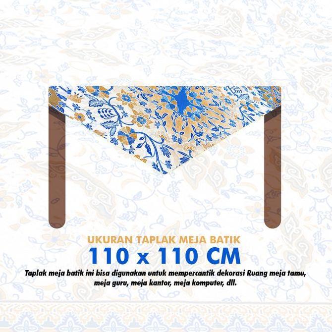 Kantowi- Taplak Meja Kain Batik Dekorasi Ruang Tamu Raden Ayu Ra Hitam Katun Taplak  Meja