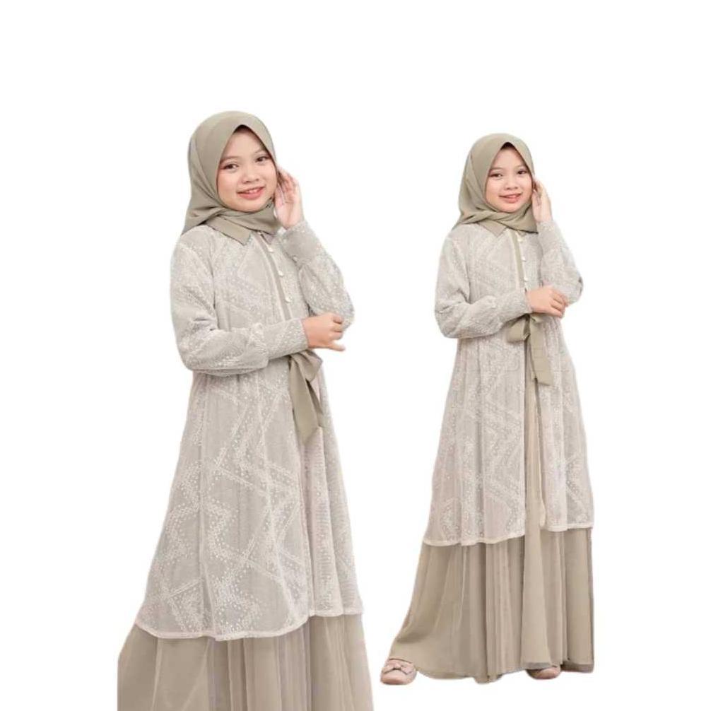 DISKON GAMIS BROKAT ELEGAN PADMA REMAJA ADEM MEWAH ANAK-ANAK