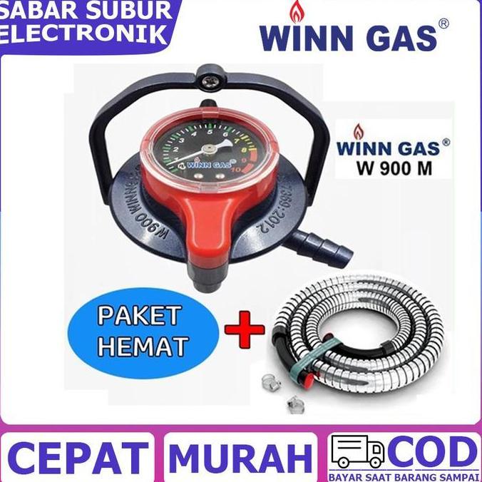 Winn Gas Regulator Meter W 900 - Pengunci Ganda