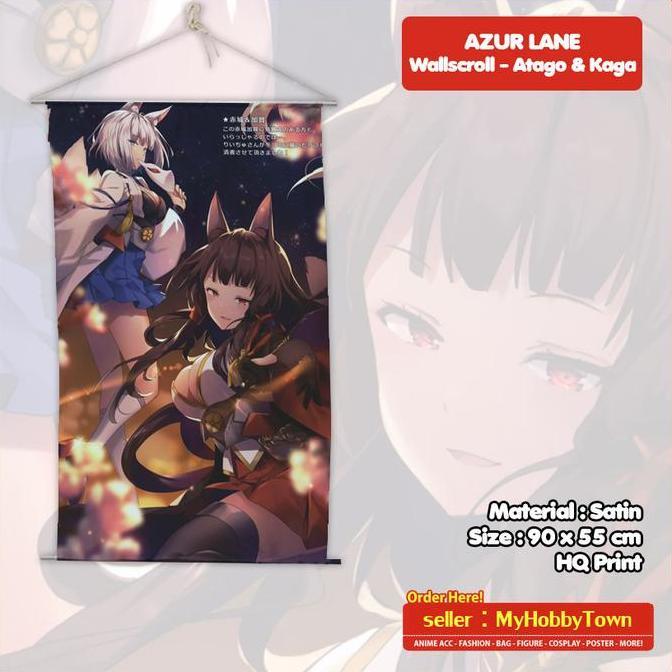 TERBARU - Wallscroll Anime Azur Lane - Kaga Atago