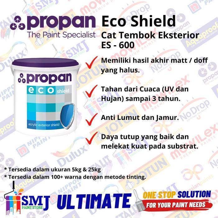 Cat Tembok Eksterior PROPAN ECOSHIELD ES-600 Warna Putih 25kg