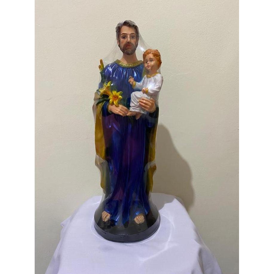 TERBARU - Patung Santo Yosef Gendong Yesus - 40 cm