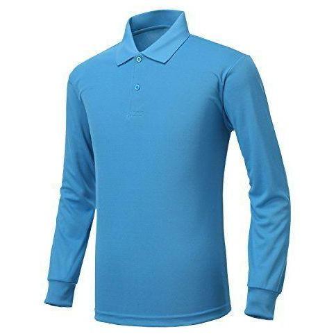 Lansungkirim- Kaos Polo Pria Kerah Lengan Panjang / Polo Pria Kerah Seragaman Basic Tebal