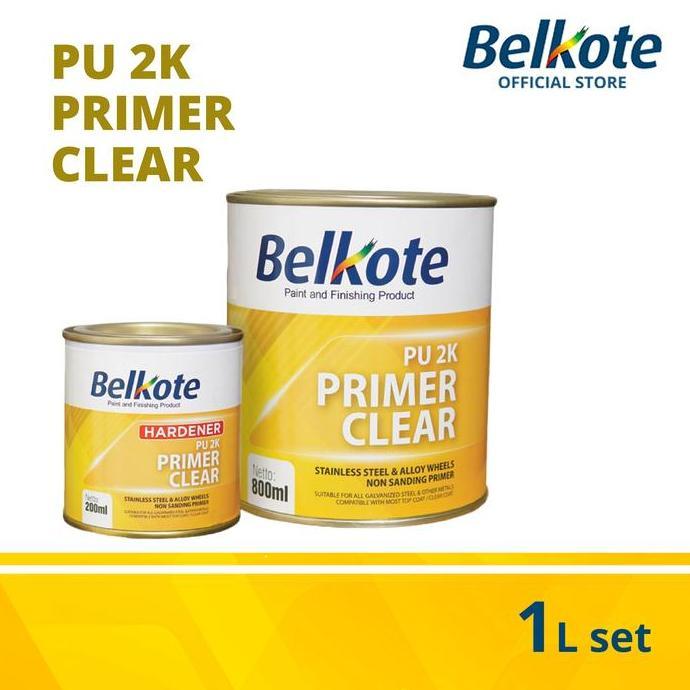 cat velg BELKOTE PU 2K Primer Clear (1L set) stainless steel alloy
