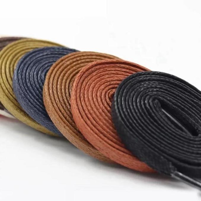 Tali Sepatu Lilin Gepeng Shoelace Wax Gepeng Pipih Sneakers Converse