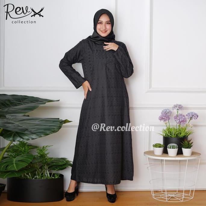Gamis Hitam Full Bordir Busana Umroh Wanita Gamis Ihrom Wanita