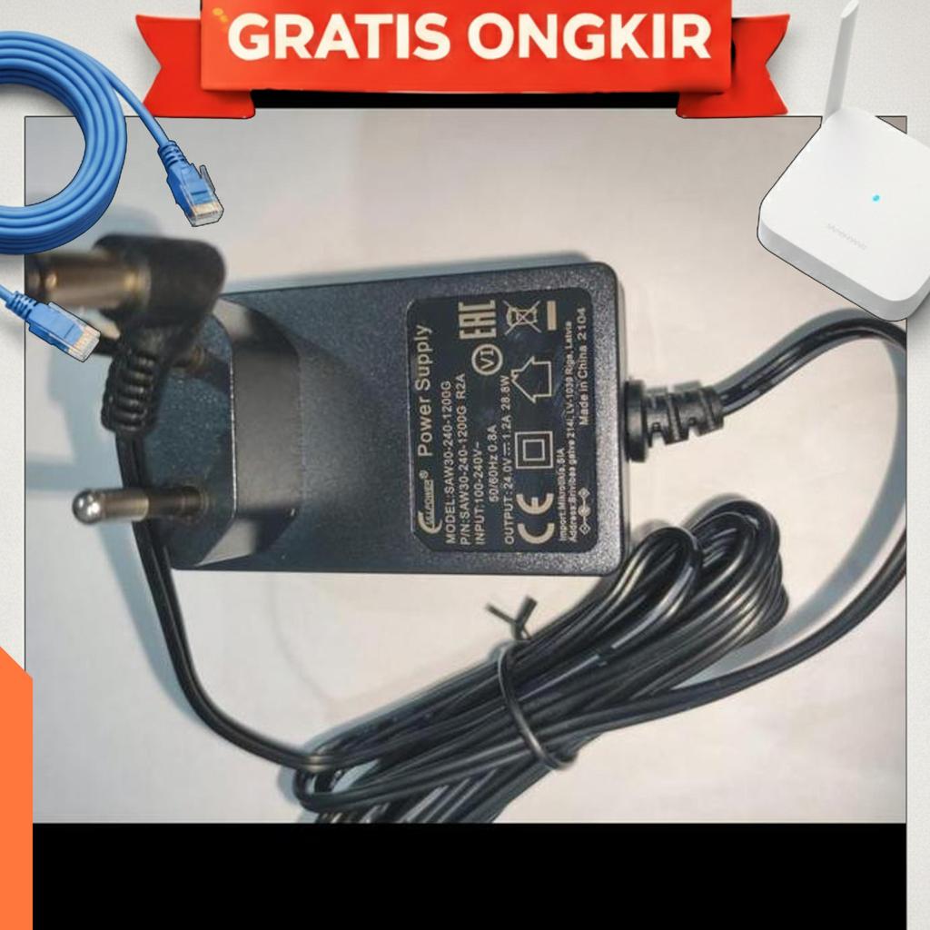 Mikrotik Adaptor 24V 1.2A 1200Ma Untuk Rb2011 Rb3011 Crs326 Css326