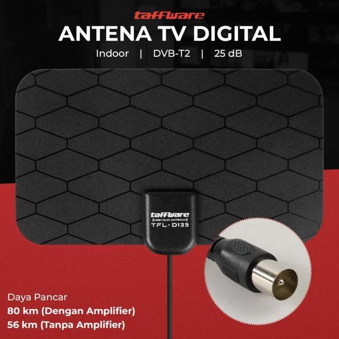 Weargo- New Antena Android Tv Digital Set Top Box Dvb T2 Indoor 3 Meter 28Db