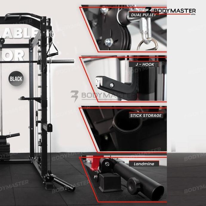 Bodymaster Smith Machine Bm-2070 - Power Rack Functional Bench Press
