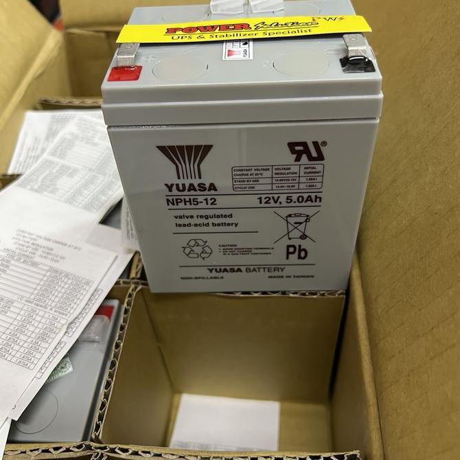 Aki Baterai Kering Yuasa 12V 5Ah Yuasa Battery NPH5-12 12V 5Ah )