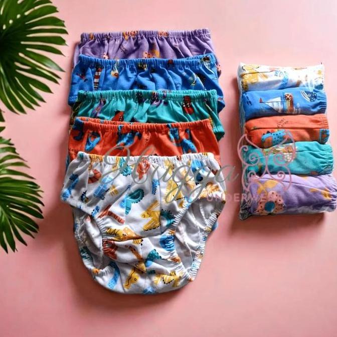 Celana Dalam Anak Isi 6pcs Sisa Kain Libby FREE POUCH - GROSIR CD Anak Katun Lembut (TERBAIK) (TERBA