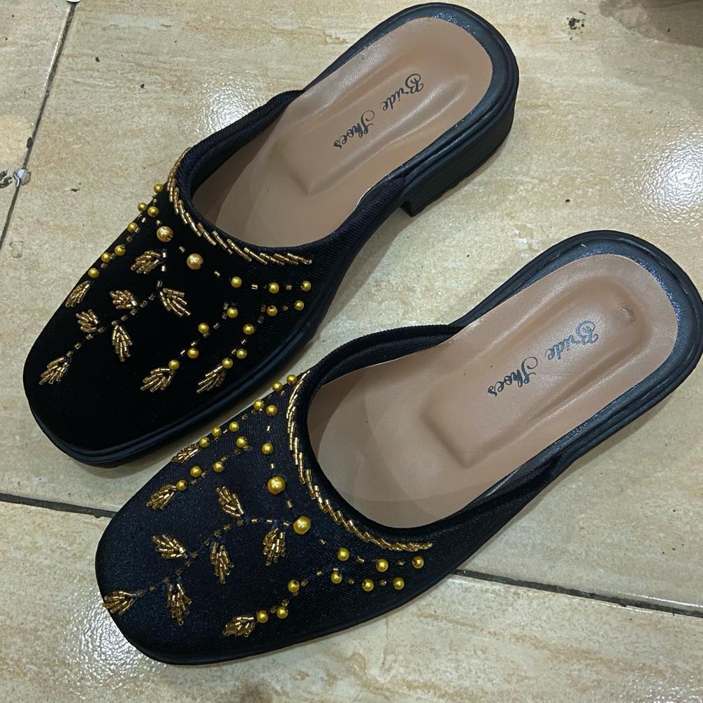 auren series selop pengantin bludru/slop manten adat jawa pria bludru/sandal pengantin pria terlaris