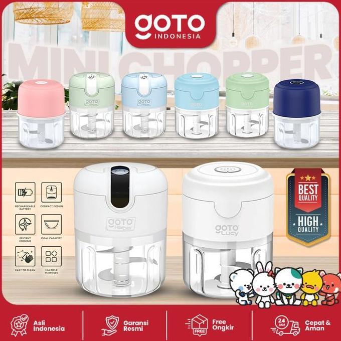 Goto Lucy Harper Mini Chopper Blender Penggiling Bumbu Dapur Portable