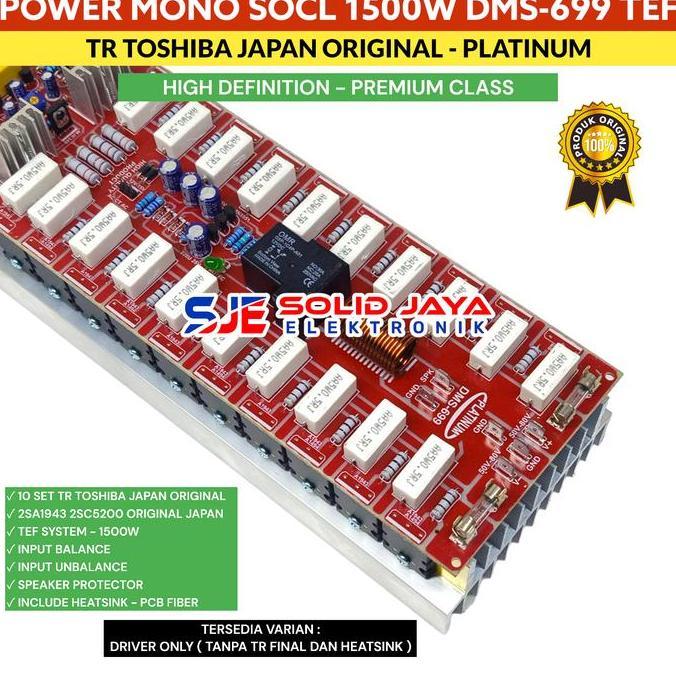KIT POWER SUPER OCL DMS699 DMS-699- DMS 699 AMPLIFIER 1500W MONO SOCL TERBAIK