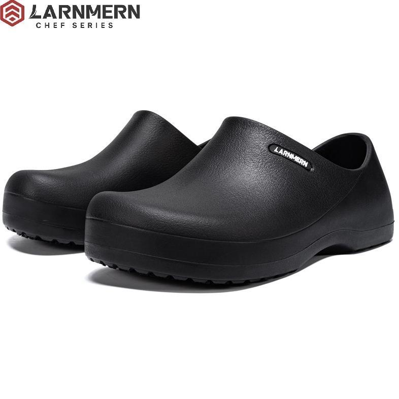 LARNMERN Sepatu Kitchen Chef Shoes Safety Shoes Anti Slip Ringan Slip On Waterproof Eva Rubber terla