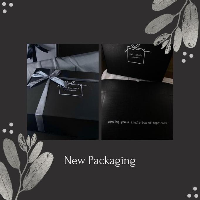 Gift Box Aesthetic Daily Hampers Kado Hadiah Hitam Putih Best Seller/Best Quality[Original]