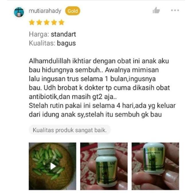 Ayebyt- Obat Tetes Hidung Tersumbat, Obat Polip Hidung Herbal - Propolis Sm