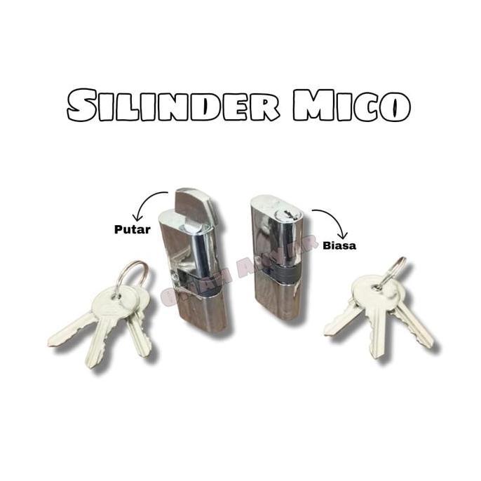 ] Kunci Pintu Aluminium Silinder Kunci Anak Kunci Pintu AL merk Miko