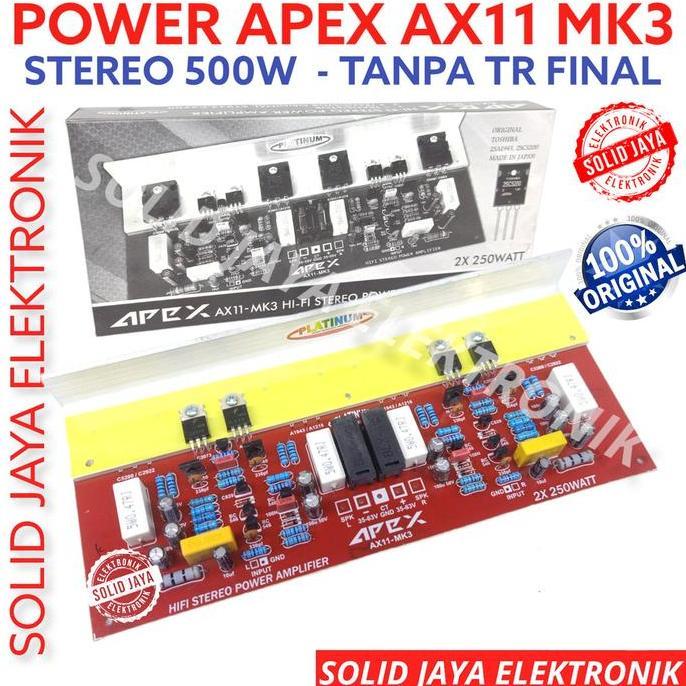 KIT POWER STEREO APEX AX11 MK3 500W MK-3 KIT HI FI STEREO POWER AMPLIFIER 500 WATT AX 11 AX-11 MK 3 