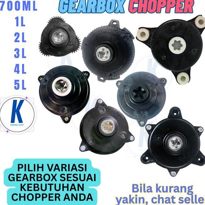sparepart Gear box Mesin Chopper Blender Chopper Kapsul Quatre 700 ml - 5 Liter