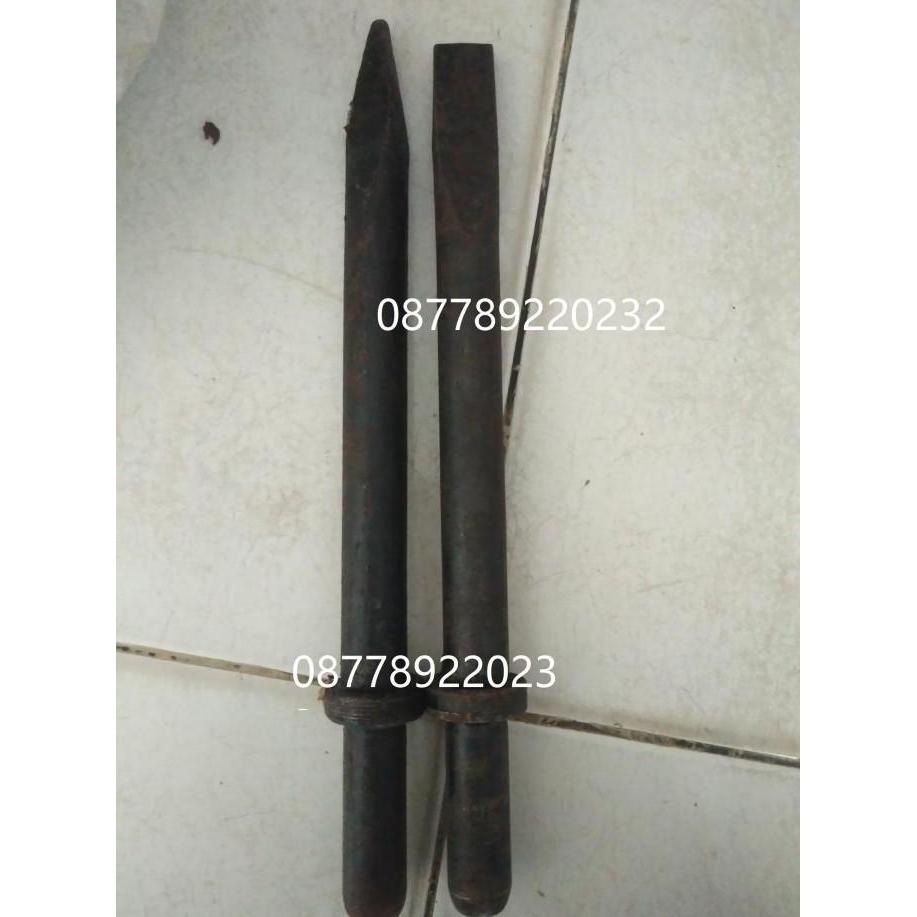 Sparepart Jack Hammer Pick Rod Mata Batang Bor Chisel Plus C6 300mm BARU