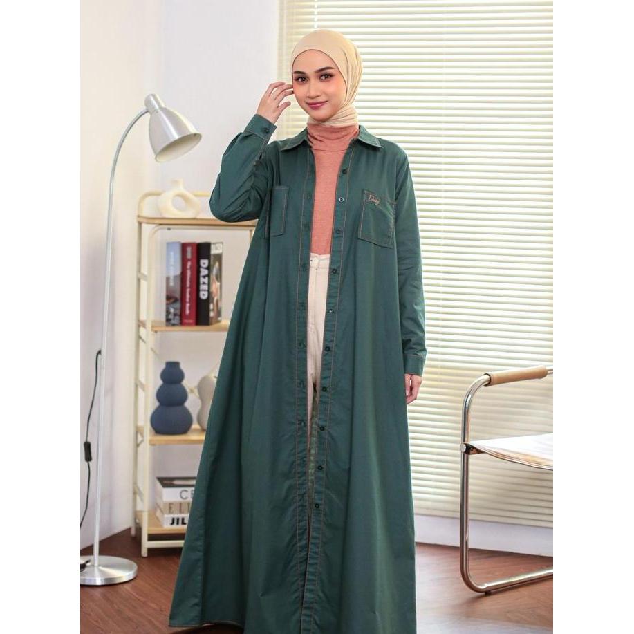 [New Collection] Dauky Gamis Katun L Dress Pocket Cotton Muslim Wanita (TERBAIK) (TERBARU) (TERMURAH