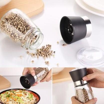 Grinder Lada Merica / Alat Penggiling Lada Manual Glass Pepper Grinder