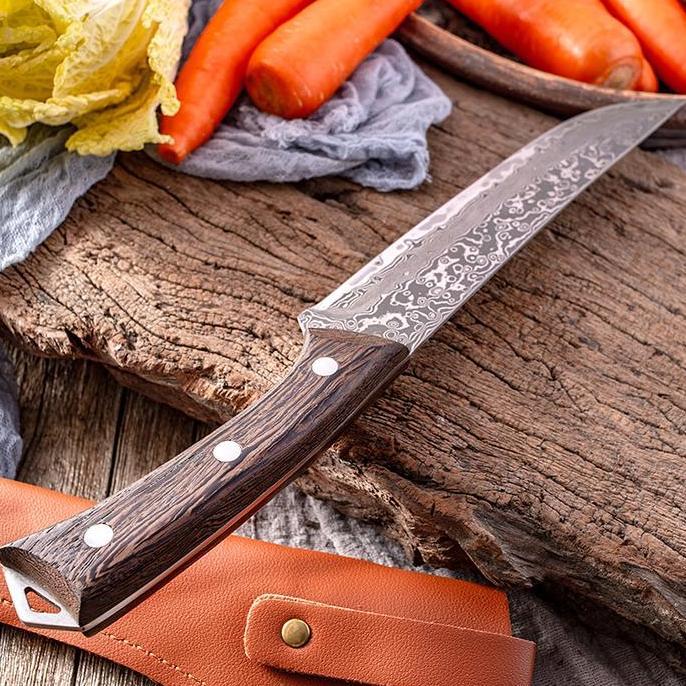 Daging Fillet Boning Bilah Damascus