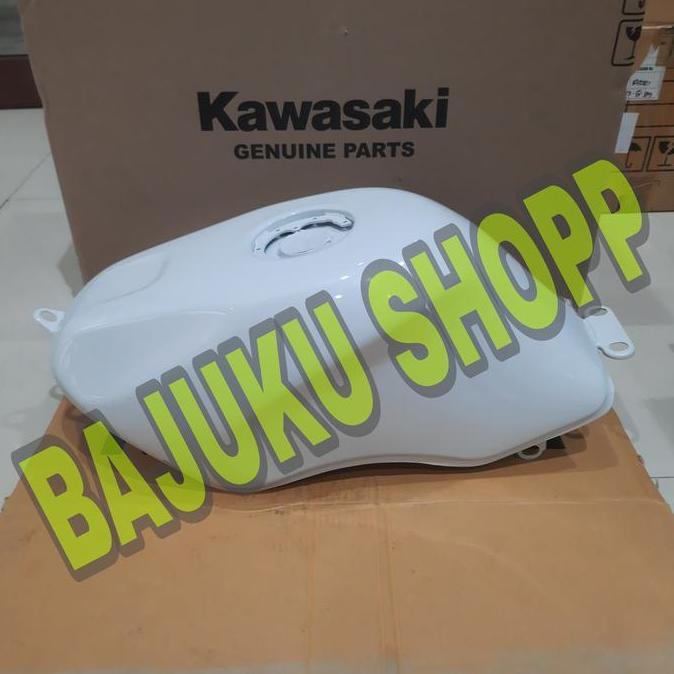 TANGKI TENGKI TANKI BENSIN NINJA RR 150 PUTIH POLOS ORIGINAL KAWASAKI