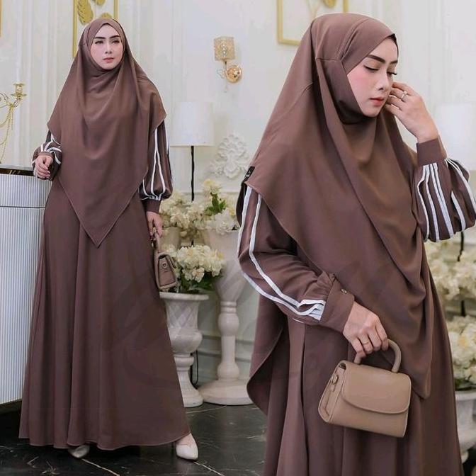 Murah GAMIS HALIMA ABAYA ALEXA ANTI UV SET SYARI BY ARSY HIJAB SET JILBAB FRENCH KHIMAR SYAR'I LENGA