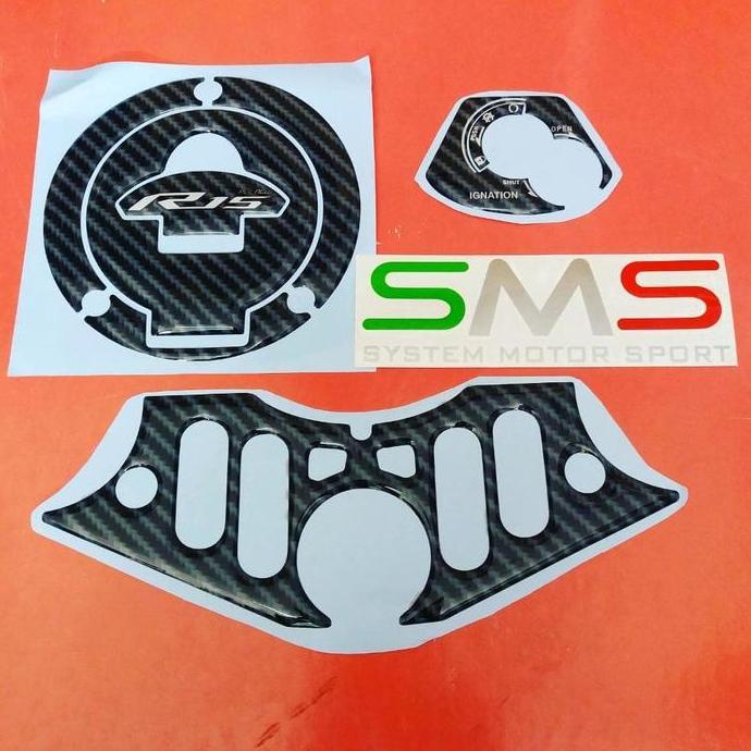 tankpad carbon yamaha r15 vva | tankpad stiker set yamaha v3