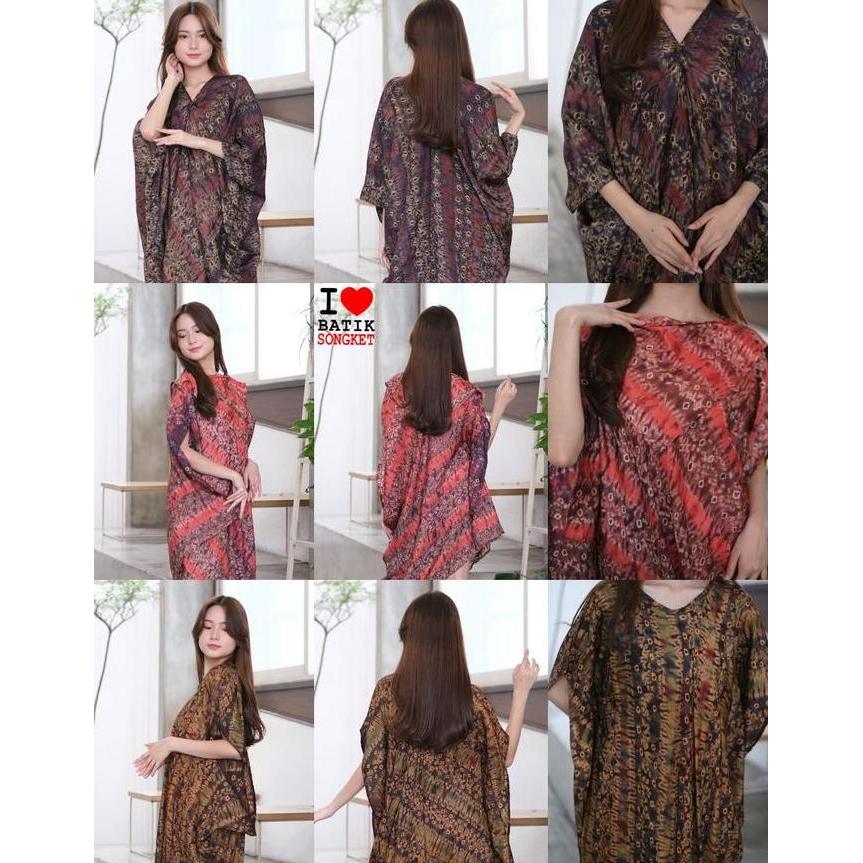Murah KAFTAN JUMPUTAN ORI BATIK PALEMBANG SASIRANGAN MAKASSAR VISCOSE VISKOS Non COD
