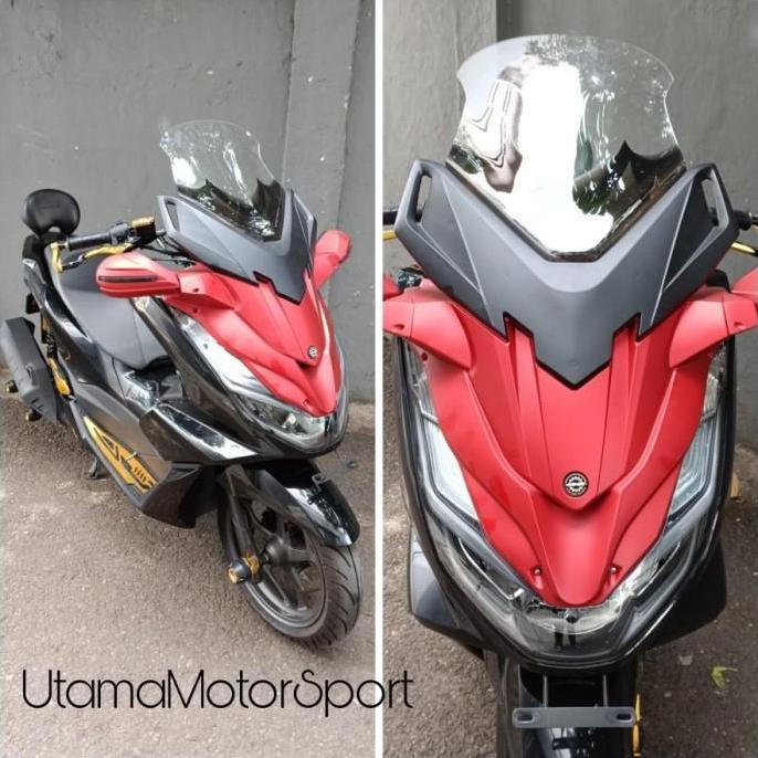 Tameng Windshield pcx-160 new Model FORZA Spion Windshield MHR RACING