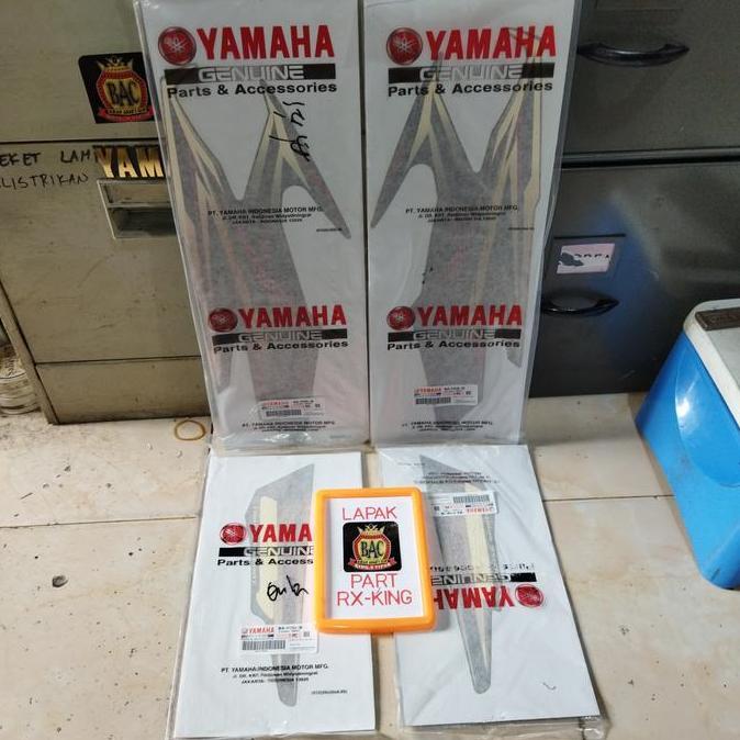 STICKER STRIPING STIKER LIS RX KING 2005 HITAM MERAH ORIGINAL