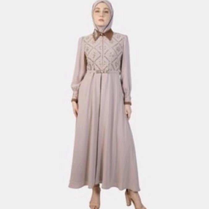 Murah Hikmat A3829 White abaya scraf Non COD