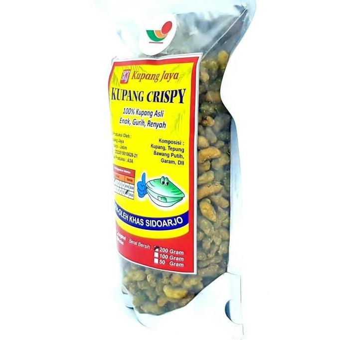 KJ KRIPIK KUPANG CRISPY 200gr | KERIPIK GORENG KERING CRISPY SIDOARJO