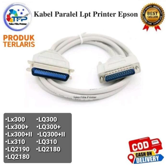 Kabel Paralel Lpt Printer Epson Lx310 LQ310 Lx300+ll LQ2190 LQ2180