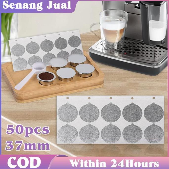 YORKSHIREY 50Pcs Nespresso Capsule Reusable Segel Stiker/Capsule Nespresso Refill Stiker