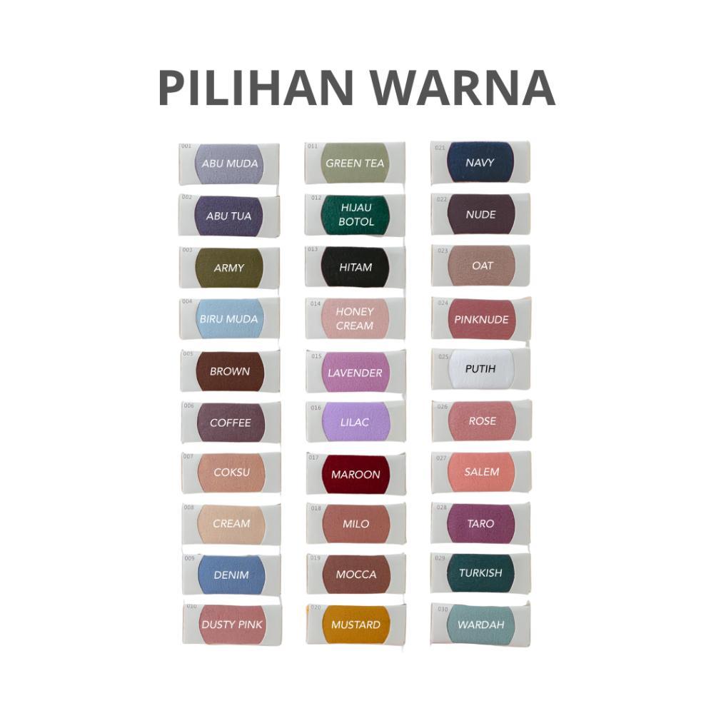 CUMA HARI INI Maula Hijab Kerudung Instan Pet Antem Tali Belakang Diamond Azalea | Paket 16 Pcs Rand